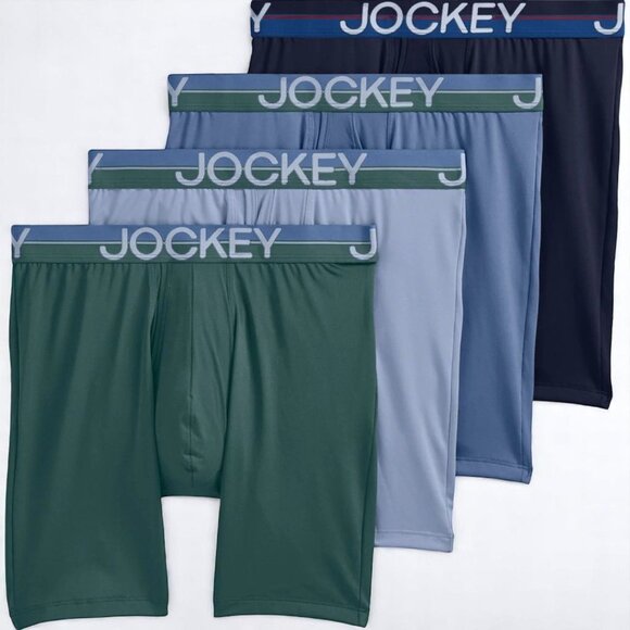 Jockey Long Leg Boxer Briefs 4-Pack XL Infinite Cool Mens Underwear NEW - Picture 7 of 10
